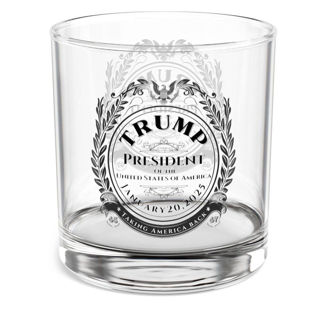 TRUMP Presidential Rocks Glass - Vintage Style Drinkware